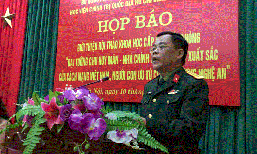 Hội thảo khoa học về Đại tướng Chu Huy Mân sẽ được tổ chức vào ngày 17/3 tại Nghệ An