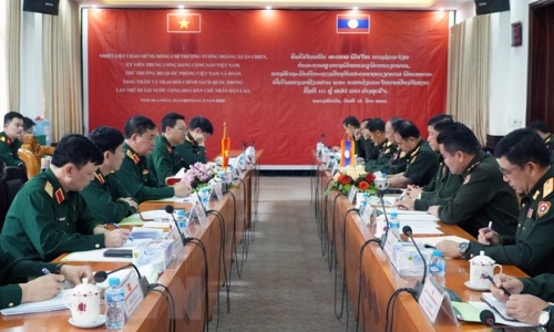 Việt Nam và Lào tăng cường hợp tác quốc phòng song phương