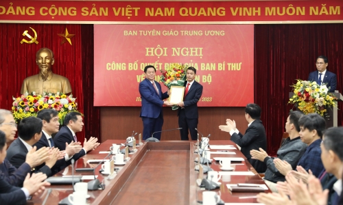 Đồng chí Vũ Thanh Mai được bổ nhiệm giữ chức Phó Trưởng ban Tuyên giáo Trung ương