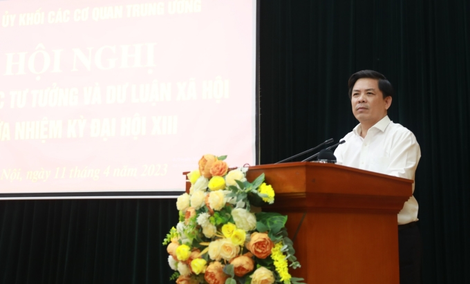 Đồng chí Nguyễn Văn Thể phát biểu chỉ đạo tại Hội nghị.
