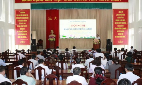 Hội nghị báo cáo viên tháng 6/2023 tỉnh Hậu Giang