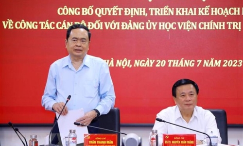 Đoàn kiểm tra 888 làm việc với Đảng ủy Học viện Chính trị quốc gia Hồ Chí Minh