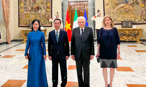 Chủ tịch nước Võ Văn Thưởng và Phu nhân dự Quốc yến do Tổng thống Italy chủ trì