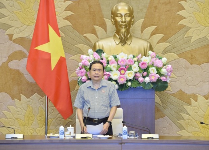 Phó Chủ tịch Thường trực Quốc hội Trần Thanh Mẫn chủ trì phiên họp. (Ảnh: TTXVN)