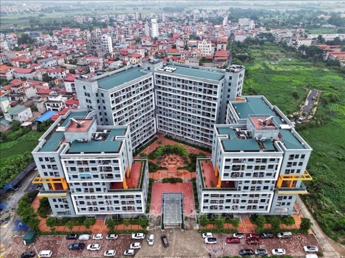 Dự án NOXH Thăng Long Green City (huyện Đông Anh, Hà Nội). Ảnh minh họa: Tuấn Anh/TTXVN