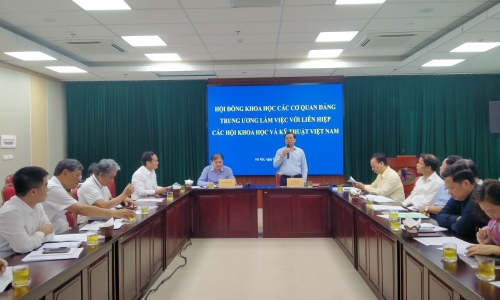 Tăng cường phối hợp hoạt động giữa Hội đồng Khoa học các cơ quan Đảng Trung ương và Liên hiệp các hội Khoa học và Kỹ thuật Việt Nam
