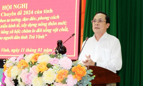Trà Vinh: quán triệt Chuyên đề tư tưởng, đạo đức, phong cách Hồ Chí Minh năm 2024 cho cán bộ chủ chốt