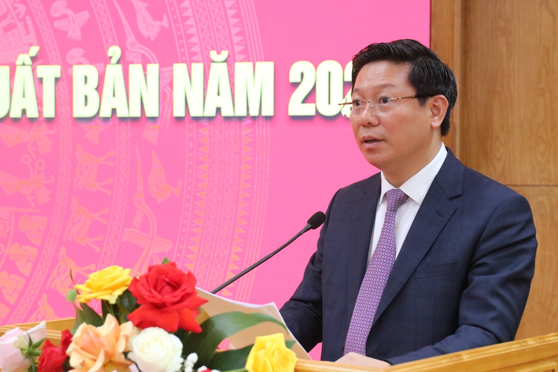 Đồng chí Trần Thanh Lâm, Phó Trưởng ban Tuyên giáo Trung ương phát biểu kết luận Hội nghị.