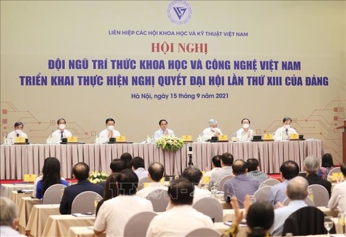Hội nghị toàn quốc “Đội ngũ trí thức khoa học và công nghệ Việt Nam triển khai thực hiện Nghị quyết Đại hội lần thứ XIII của Đảng’’ ngày 15/9/2021.