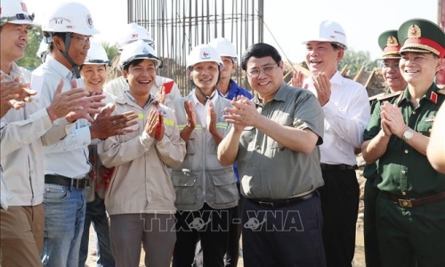 Thủ tướng kiểm tra tiến độ Dự án đường Vành đai 3 Thành phố Hồ Chí Minh
