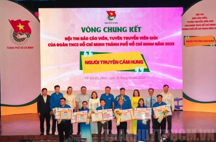 Vòng chung kết và trao giải Hội thi Báo cáo viên, tuyên truyền viên giỏi của Đoàn TNCS Hồ Chí Minh TPHCM năm 2023, chủ đề “Người truyền cảm hứng”.