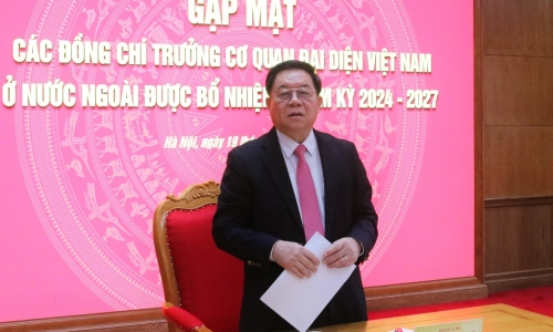 Gặp mặt các đồng chí Trưởng cơ quan đại diện Việt Nam ở nước ngoài nhiệm kỳ 2024-2027