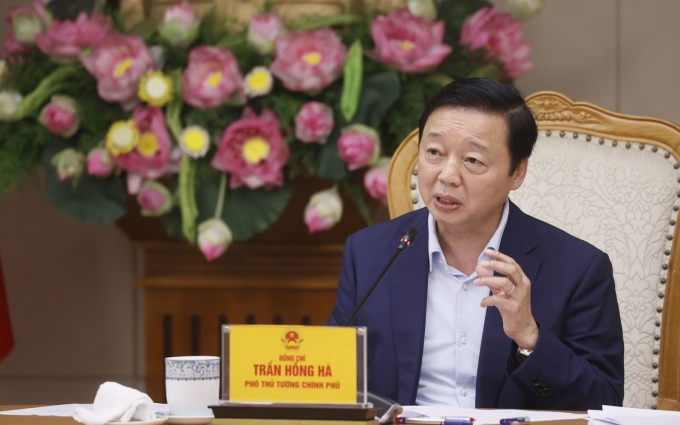 Phó Thủ tướng Trần Hồng Hà: Áp dụng cơ chế hậu kiểm trong quản lý, cấp, gia hạn số đăng ký lưu hành thuốc, nhưng bảo đảm chặt chẽ, khoa học, an toàn. (Ảnh: VGP)