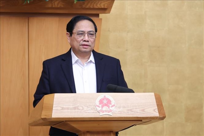 Thủ tướng Chính phủ Phạm Minh Chính, Trưởng Ban Chỉ đạo Phòng thủ dân sự quốc gia. (Ảnh: TTXVN)