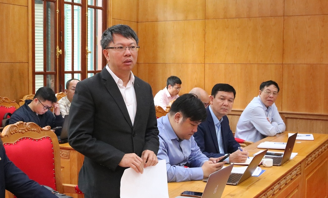 Đại diện Lãnh đạo Học viện Chính trị quốc gia Hồ Chí Minh phát biểu.
