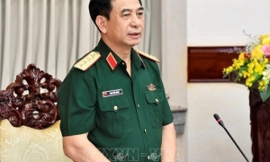 Đại tướng Phan Văn Giang làm việc với Tổng cục Chính trị Quân đội nhân dân Việt Nam