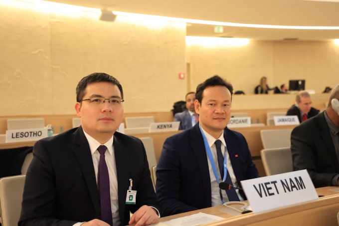 Đại sứ Mai Phan Dũng, Trưởng Phái đoàn Thường trực của Việt Nam tại Liên hợp quốc phát biểu tại Phiên họp. Ảnh: Anh Hiển/TTXVN