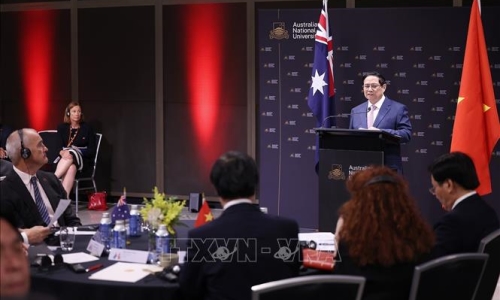Thủ tướng Phạm Minh Chính thăm Trường Đại học Quốc gia Australia