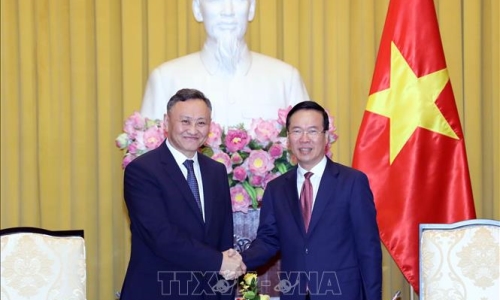 Chủ tịch nước Võ Văn Thưởng tiếp Viện trưởng Viện Kiểm sát Mông Cổ