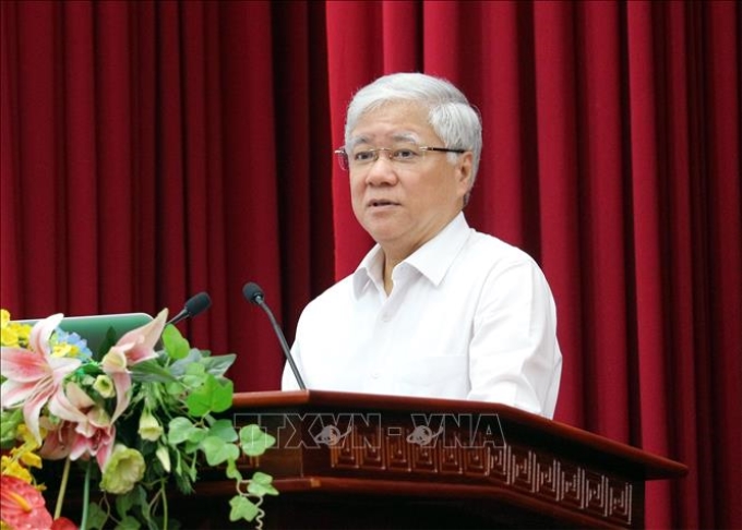 Ông Đỗ Văn Chiến, Bí thư Trung ương đảng, Chủ tịch Ủy ban MTTQ Việt Nam, triển khai các nội dung quan trọng và giá trị cốt lõi cuốn sách.