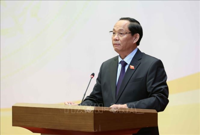 Phó Chủ tịch Quốc hội Trần Quang Phương phát biểu. (Ảnh: TTXVN)