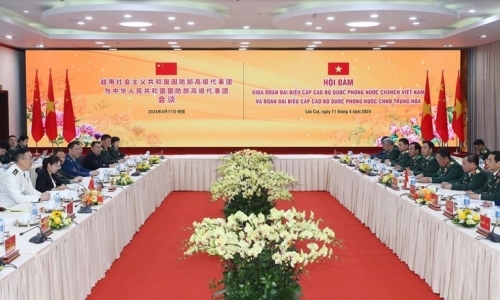 Hội đàm giữa đoàn đại biểu cấp cao Bộ Quốc phòng hai nước Việt Nam - Trung Quốc
