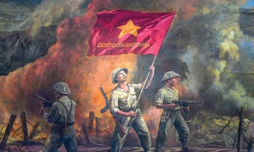 Lá cờ "Quyết chiến quyết thắng" của Hồ Chủ tịch - Sức mạnh tinh thần to lớn