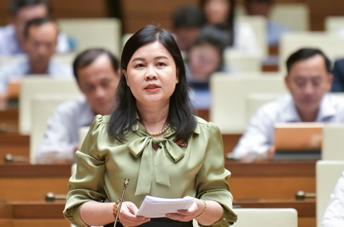 Đại biểu Nguyễn Phương Thủy, Phó Chủ nhiệm Ủy ban Pháp luật góp ý về dự thảo Luật Đường bộ