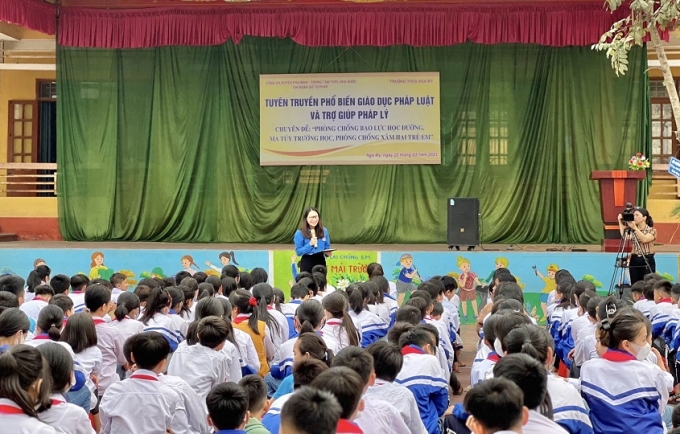 Trung tâm Trợ giúp pháp lý nhà nước tỉnh Thái Nguyên tổ chức truyền thông về trợ giúp pháp lý và phòng, chống xâm hại trẻ em.