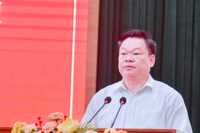 Đồng chí Hoàng Duy Chinh, Bí thư Tỉnh ủy Bắc Kạn thông báo tóm tắt kết quả Hội nghị lần thứ chín, Ban Chấp hành Trung ương Đảng khóa XIII.