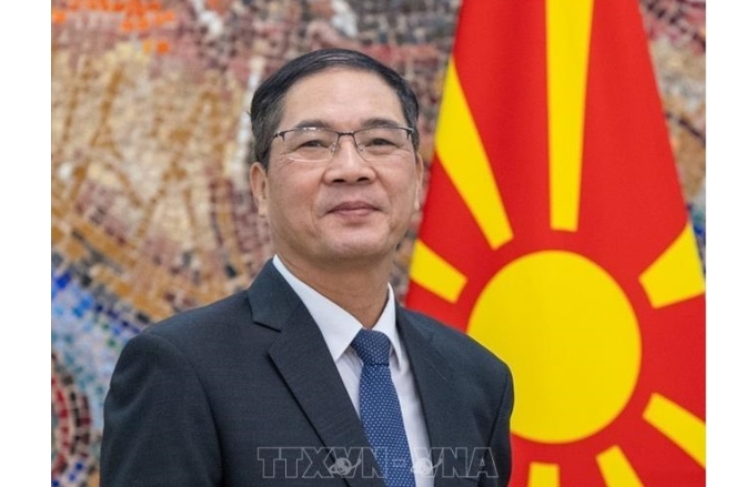 Đại sứ Việt Nam tại Bulgaria kiêm nhiệm Bắc Macedonia Đỗ Hoàng Long. (Ảnh: TTXVN)