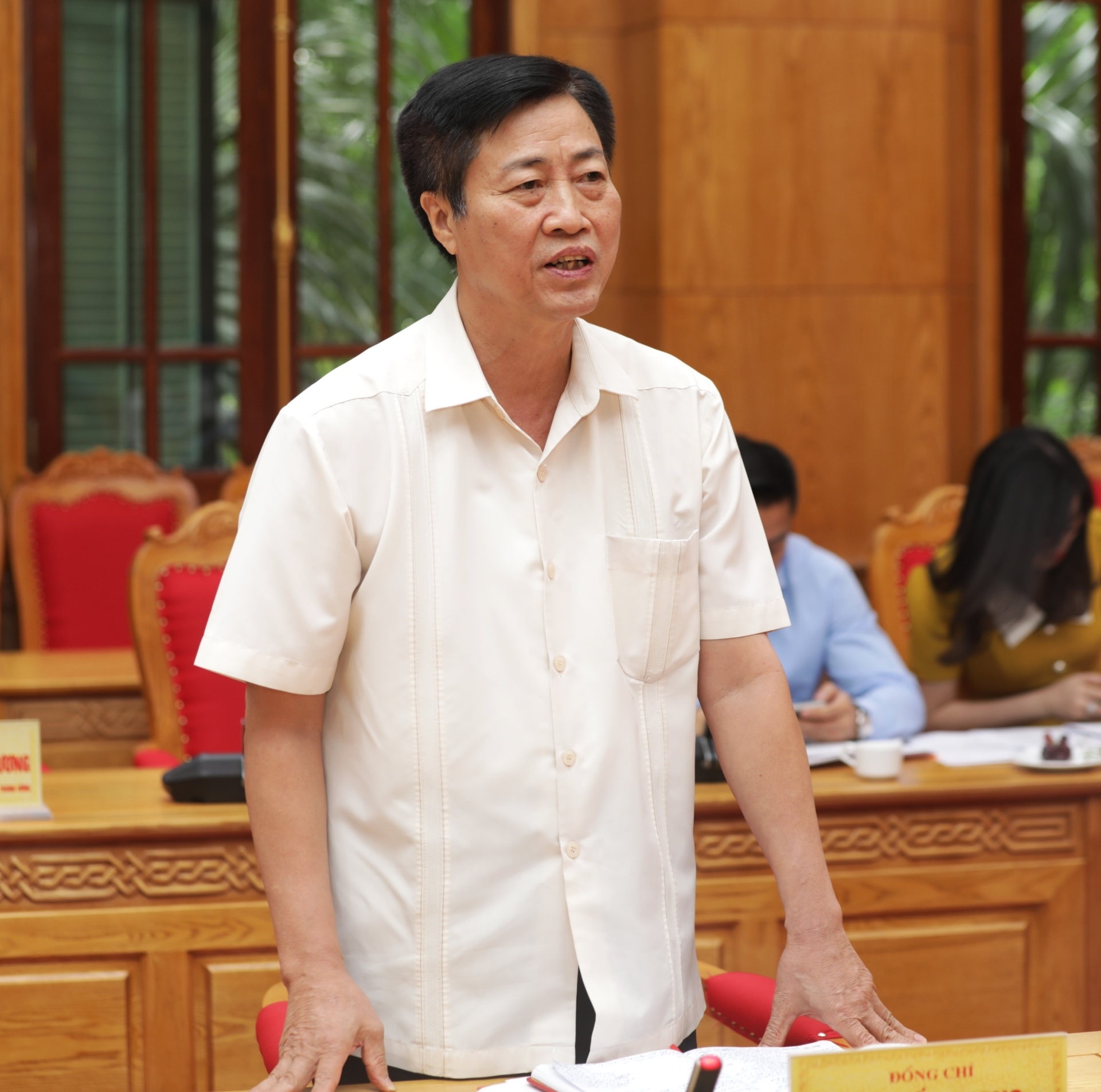 Đồng chí Bùi Tuấn Quang, Phó Trưởng ban Dân vận Trung ương phát biểu tại hội nghị.