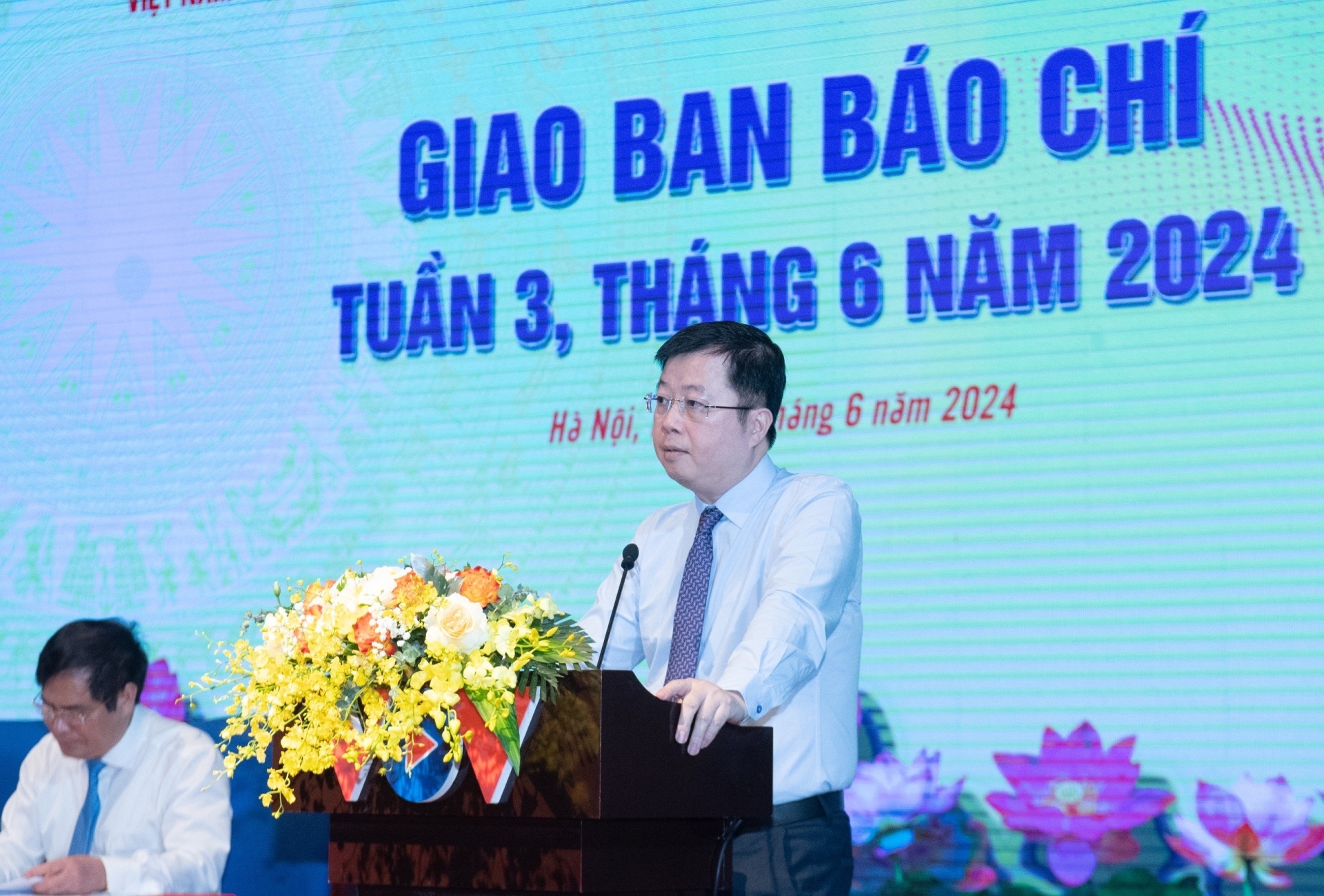 Thứ trưởng Bộ Thông tin và Truyền thông Nguyễn Thanh Lâm phát biểu tại Hội nghị.