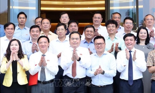Chủ tịch Quốc hội Trần Thanh Mẫn gặp mặt lãnh đạo các cơ quan báo chí