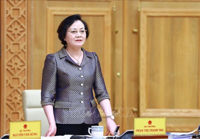 Bộ trưởng Bộ Nội vụ Phạm Thị Thanh Trà. (Ảnh: TTXVN)