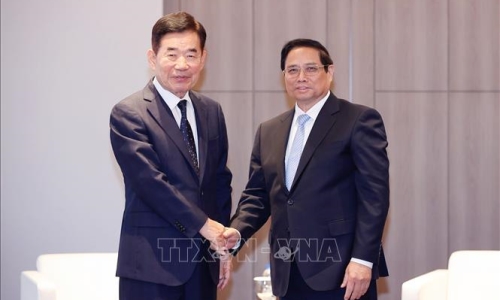 Thủ tướng Phạm Minh Chính tiếp nguyên Chủ tịch Quốc hội Hàn Quốc