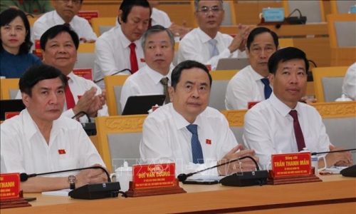 Chủ tịch Quốc hội Trần Thanh Mẫn dự Kỳ họp thứ 15 Hội đồng nhân dân tỉnh Bình Phước