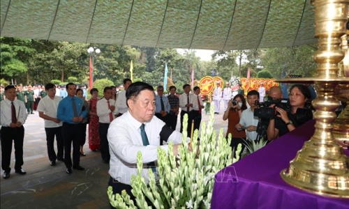 Trưởng Ban Tuyên giáo Trung ương dự Lễ truy điệu, an táng 172 hài cốt liệt sĩ tại Tây Ninh