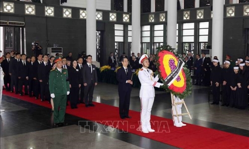 Đoàn đại diện các nước trên thế giới đến viếng Tổng Bí thư Nguyễn Phú Trọng tại Nhà tang lễ Quốc gia, Thủ đô Hà Nội