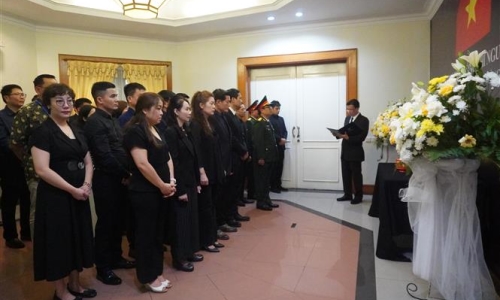 Đại sứ quán Việt Nam tại Indonesia tổ chức lễ viếng và mở sổ tang Tổng Bí thư Nguyễn Phú Trọng