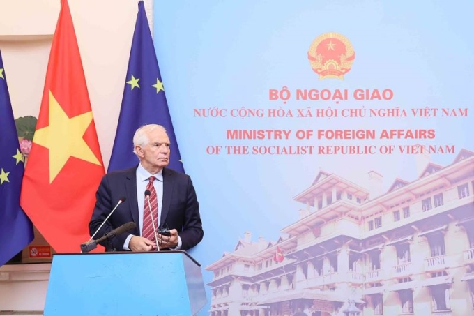 Phó Chủ tịch Ủy ban Châu Âu (EC), Đại diện cấp cao Liên minh Châu Âu (EU) về Chính sách đối ngoại và An ninh Josep Borrell Fontelles. (Ảnh: TTXVN)