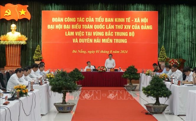 Quang cảnh buổi làm việc. (Ảnh: TTXVN)