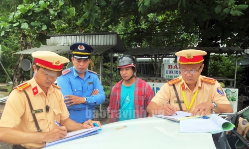 Trà Vinh: Công tác phối hợp trong bảo đảm trật tự an toàn giao thông ngày càng có hiệu quả