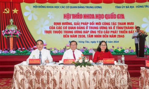 Hội thảo quốc gia “Định hướng, giải pháp đổi mới công tác tham mưu của các cơ quan Đảng ở Trung ương và ở tỉnh/thành ủy trực thuộc Trung ương đáp ứng yêu cầu phát triển đất nước đến năm 2030, tầm nhìn đến năm 2045”