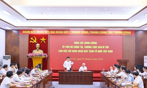 Thường trực Ban Bí thư làm việc với Đảng đoàn Mặt trận Tổ quốc Việt Nam