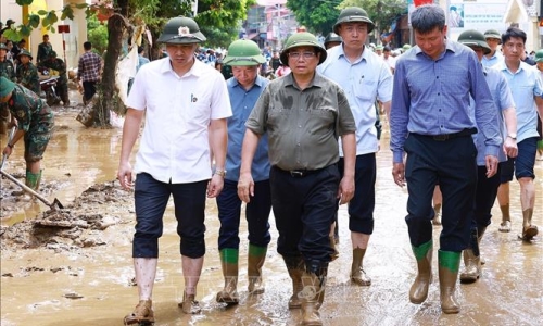 Thủ tướng chỉ đạo công tác ứng phó, khắc phục hậu quả mưa lũ, sạt lở tại Yên Bái