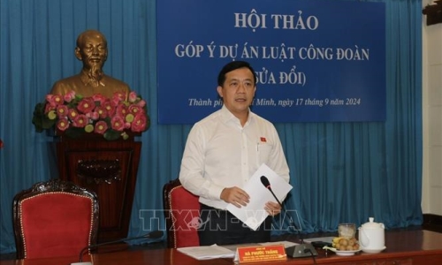 Thành phố Hồ Chí Minh: Góp ý hoàn thiện dự thảo Luật Công đoàn (sửa đổi)