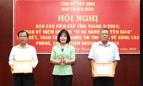 Tây Ninh: Trao giải cuộc thi tìm hiểu về công tác phòng, chống tham nhũng trên địa bàn tỉnh năm 2024