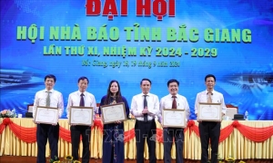 Đại hội lần thứ XI nhiệm kỳ 2024 - 2029 Hội Nhà báo tỉnh Bắc Giang