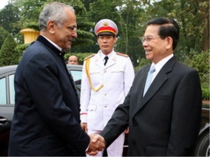 Chủ tịch nước Nguyễn Minh Triết đón và hội đàm với Tổng thống Jose Ramos Horta.